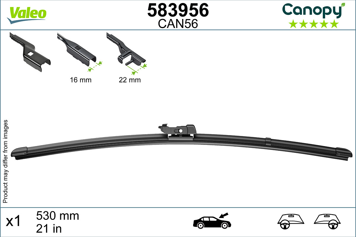 VALEO CANOPY Ablaktörlő lapát 583956_VALEO